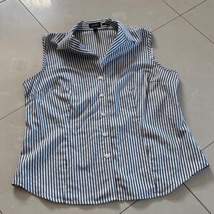 Jones New York Striped Sleeveless Top